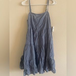 old navy dusty blue dress